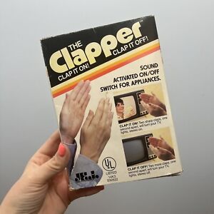 The Clapper Vtg 1984 Original Box Clap On Clap Off TV Lights Stereo Tested