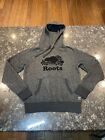 Roots Canada Gray Hooded Pullover Sweater Womens Size Small