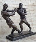 New ListingBoxing Ring Side Fighting Decor Bronze Sculpture Statue Figurine Figure Sale NR