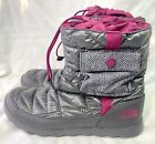 The North Face Pull On Winter Boots Pockets Gray Thermoball Primaloft Women SZ 9