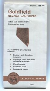 USGS Topo Land Map Nevada California GOLDFIELD -1985- 1:100,000