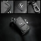 Cowhide Leather Car Key Case Bag Remote Key Fob Cover for Honda Car Accessories (For: 2023 Honda CR-V)
