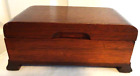 Vintage Wooden Music Box-Lift Lid to Hear Unidentified Song-7 1/2