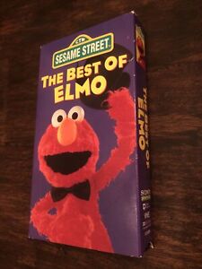 Sesame Street The Best of Elmo VHS 1994 Video Tape Muppets PBS Kids Cartoon Film