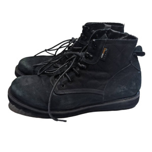 Cordura Globe Australia Mens Sz 12 Lace Up Work Boots Yes Apres Black Leather