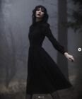NWOT Rare Deandri Nosferatu Dress Cult Gothic Sheer-Sleeve Long Version Size M