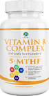 Vitamin B Complex | 5-MTHF Folate - Beneficial for Stress, Heart, Nervous System