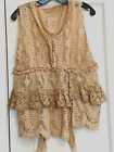 MAGNOLIA PEARL VINTAGE LACE TOP BEAUTIFUL WEAR COLLECTION MADE IN TEXAS Sweet!
