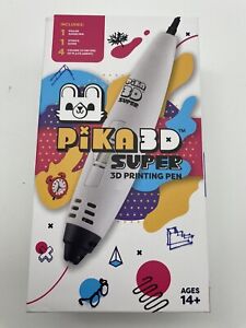 PIKA3D Super 3D PRINTING PEN - Includes 3D Pen, 4 Colors of PLA Filament Refill