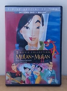 Disney's Mulan DVD lot Poppins Moana Peter Pan Wish Lion King Brave Inside Out
