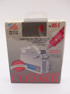 Vintage Allsop3 VCR Head Tape Path & Drive Cleaner for VHS-C Model 69000 NOS