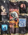Metal Punk Horror 5 Shirt Lot 2xL M S Maiden Crow Descendents Wolfman Halloween