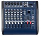 MICWL 6 Channel Power Audio Mixer Mixing Console 1600W Amplifier DSP Bluetooth