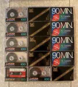 Lot of 25 Cassette Tapes DAK Laser SiCo 60 90 100 Min. HTF & Rare Cassette Tapes