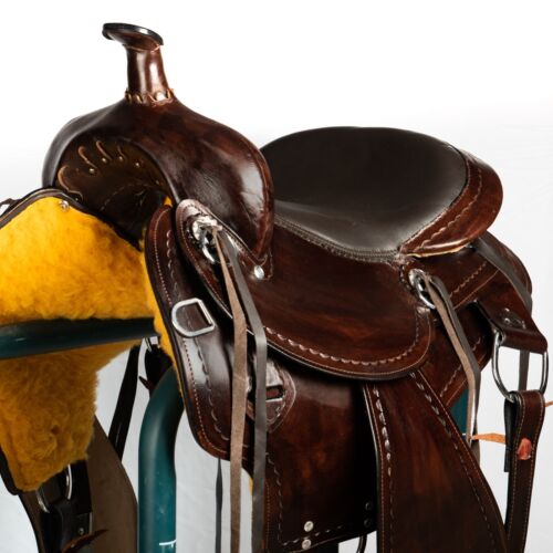 Western Horse Saddle American Leather Flex Tree Trail & Pleasure Brown | Leather