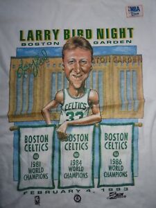 1993 LARRY BIRD Retirement NIGHT (Boston Garden) Stadium Give-Away (LG) T-Shirt