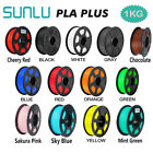SUNLU PLA Plus 3D Printer Filament 1.75mm PLA+ 1KG No Bubble ±0.02mm Multicolor