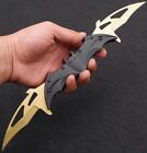 DARK KNIGHT SPRING ASSISTED DUAL BLADE BATMAN TACTICAL FOLDING Pocket KNIFE BLK
