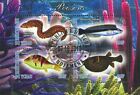 New ListingFish Coral Marine Fauna Ocean Life Souvenir Sheet of 4 Stamps