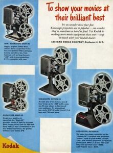 Kodak Kodascope Projector, Wollensak Rapax X Shutter vintage 1948 Print Ad