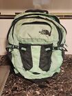 THE NORTH FACE RECON BAACKPACK LIGHT SEA FOAM GREEN AND GREY FULL SIZED BACKPACK