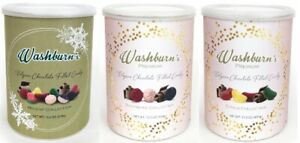 Washburn's Belgian Chocolate Filled Candy Set Raspberry, Citrus, & Holiday