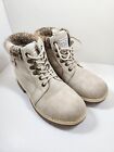 ANJOUFEMME Casual Winter Hiking Boots For Women - Womens Outdoor Snow Ankle Sz 8