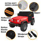 PEVA 6 Layer Black Car cover Waterproof For Jeep Wrangler CJ YJ TJ JK 2 Door (For: More than one vehicle)