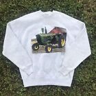 Vintage Crewneck Sweater John Deere Tractor Size XL