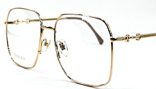 GUCCI GG0952O Unisex Metal Eyeglass Frame 001 Gold 57-17 Italy