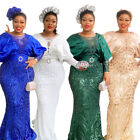 Elegant Plus Size Dresses African Women Clothes Party Cocktail Glitter Ball Gown