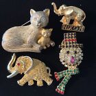 Lot Of 4 Brooches/pin.