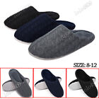 Men's Cotton House Shoes Comfy Casual Slippers Memory Foam Mule Indoor Slip On