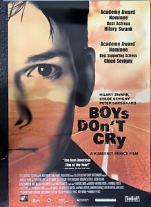 Boys Don't Cry Movie Poster 27x40 S/S Hilary Swank Chloe Sevigny Peter Sarsgaard