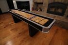 Shuffleboard Table 9 Foot Accessories Pucks Wax Indoor Game Set Scoreboard Score