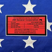 M151 M151A1 M151A2 ENGINE DECAL