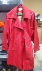 Michael Kors Womens Trench Rain Coat Jacket New With Tags Red Size 1x