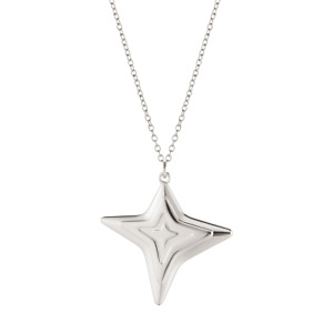 2021 Georg Jensen Christmas Ornament Four Point Star Silver - New