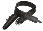 Showman 38/357 Caliber Tooled Dark Leather Western Gun Holster & Belt