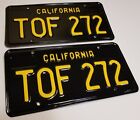 1966 Vintage ORIGINALS California License Plates 1963 1964 1965 1967 1968 1969
