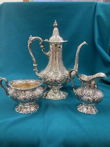 Francis I by Reed and Barton Sterling Silver Demitasse Coffee Set 3pc (D570A)