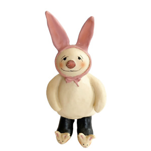 Fritz The Bunny Figurine Limited Edition Bunny Ears & Slippers Bethany Lowe