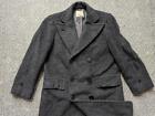 vintage 1940s union made USA overcoat MOHAIR wool 38 double breasted HOLLYWOOD