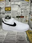 Nike Air Force 1 '07 Low White Black Pebbled Leather CT2302-100 Men Size 11