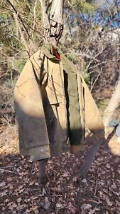 FILSON Tin Cloth Packer Coat W/mackinaw Wool JACKET XXL