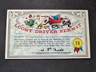 1964 Topps Nutty Awards Card # 18 Loony Driver Permit (EX)