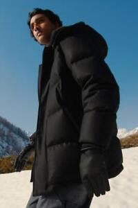 BRIONI 8900$ Black Cashmere Puffer Coat - Goose Down, Fur Collar