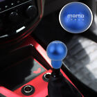 Universal MOMO Aluminum Blue Round Ball Manual Gear Shift Knob Shifter