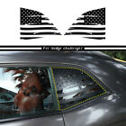 For Dodge Challenger 08+ Car Rear Window Decor Sticker Decal Accessories US Flag (For: Dodge Challenger)