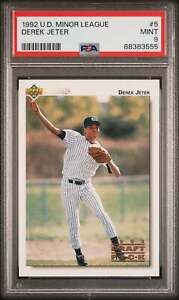 1992 Upper Deck Minor League #5 Derek Jeter PSA 9